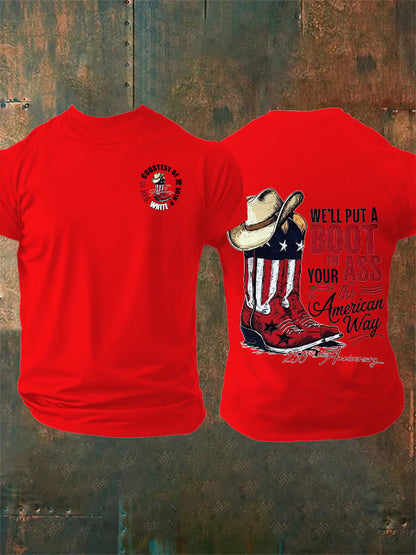 Men's WE'LL PUT A BOOT Print T-Shirt
