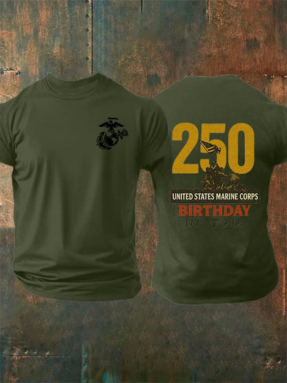 Men's  UNITED STATES MARINE CORPS BIRTHDAY Print T-Shirt
