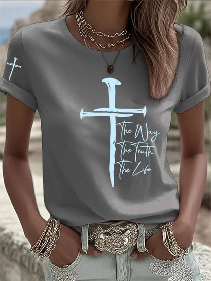 Women's The Way The Truth The Life Print T-Shirt