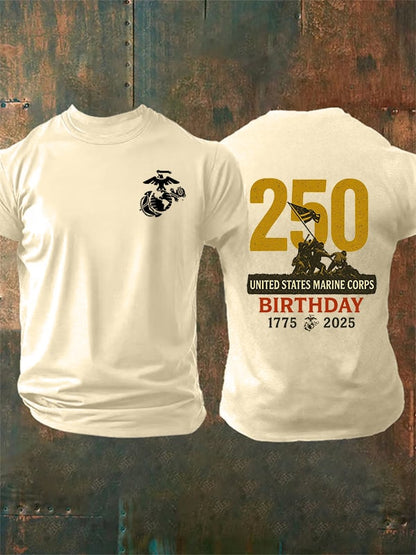 Men's  UNITED STATES MARINE CORPS BIRTHDAY Print T-Shirt