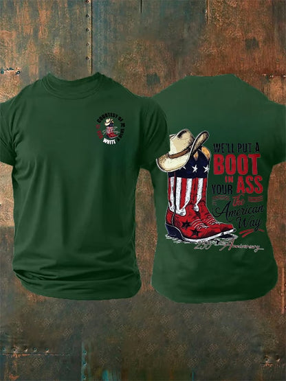 Men's WE'LL PUT A BOOT Print T-Shirt
