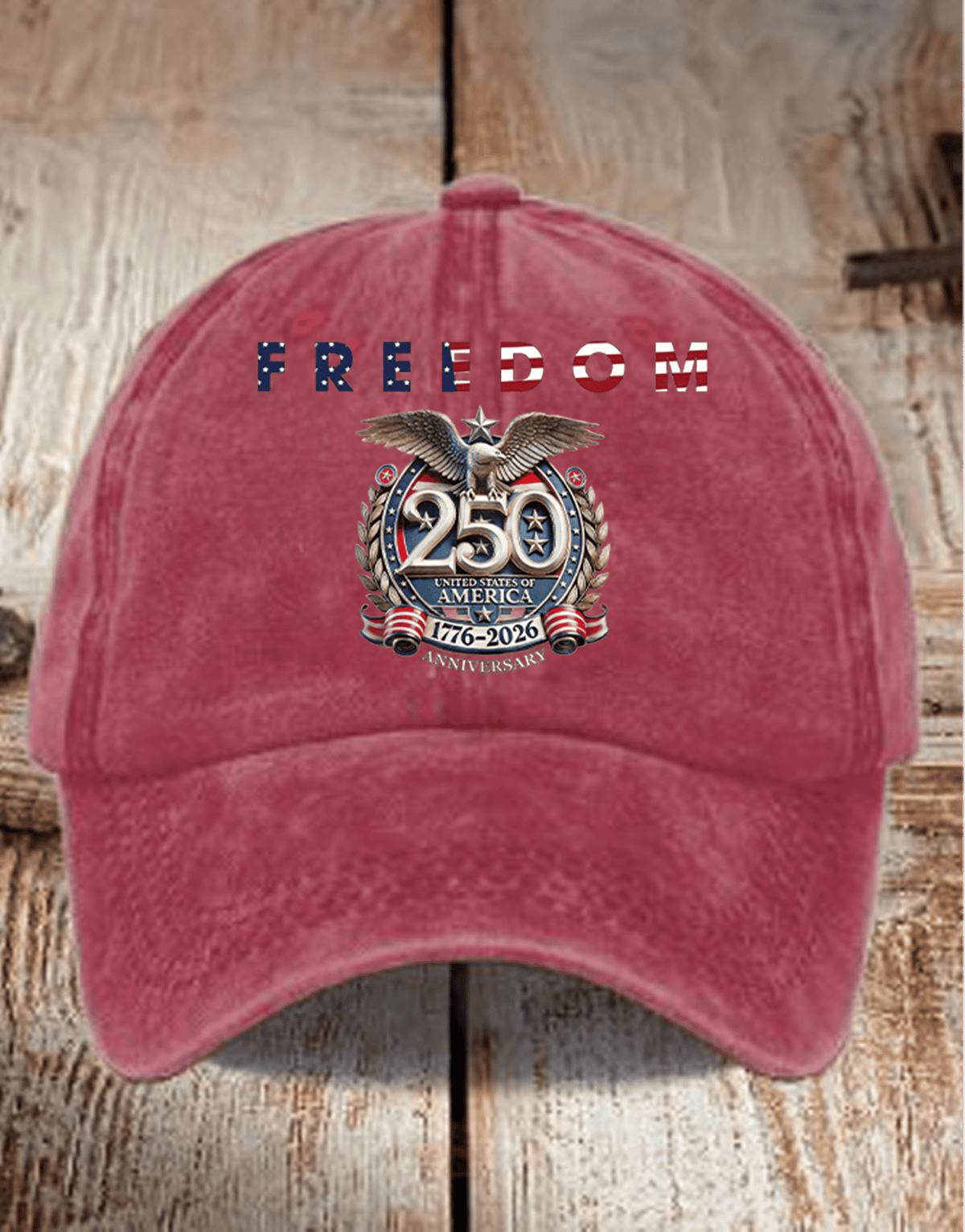 Unisex  American 250th Print  Casual  Hat