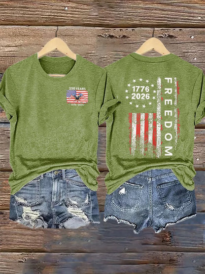 Women's  Freedom Print T-Shirt