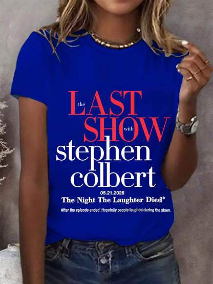 🔥Buy 3 Get 15% Off🔥Women's Retro Last Show Print T-Shirt