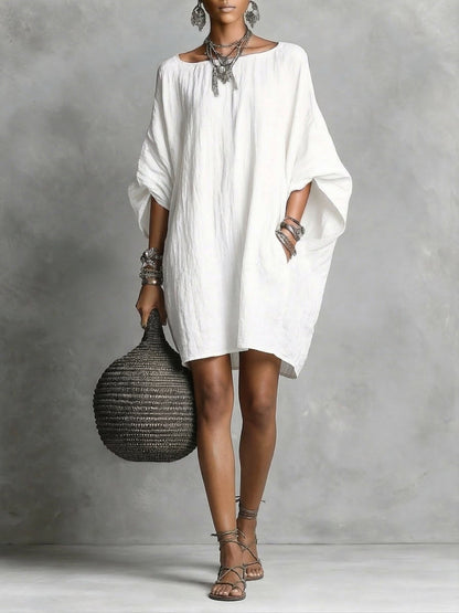 New Arrivals🔥Women's Elegant Casual cotton and linen dress